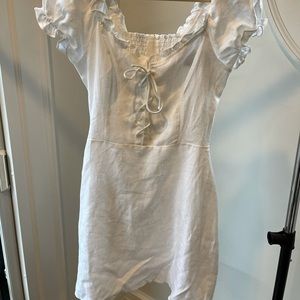 Reformation Klara Dress white